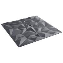vidaXL Sienų plokštės 48 vnt. 50 x 50 cm Amethyst Pilkas