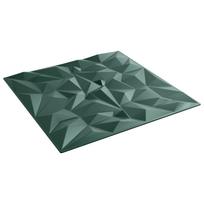 vidaXL Sienų plokštės 24 vnt. 50 x 50 cm Amethyst Žalias
