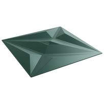 vidaXL Sienų plokštės 48 vnt. 50 x 50 cm Star Žalias XPS Putplastis