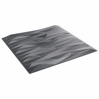 vidaXL Sienų plokštės 12 vnt. 50 x 50 cm Akmens pilka XPS Putplastis