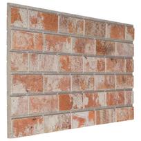 vidaXL Sienų plokštės 10 vnt. 100 x 50 cm Oranžinė EPS putos