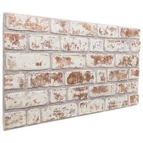 vidaXL Sienų plokštės 10 vnt. 100 x 50 cm Raudona ir balta EPS putos
