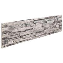 vidaXL Sienų plokštės 10 vnt. 100 x 25 cm Šviesiai pilka EPS putos