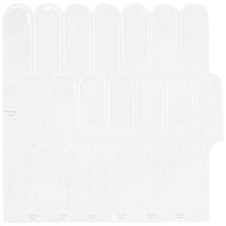 vidaXL Pūkuota plytelė 20 vnt. Balta 30 x 30 cm Poliuretanas ir PET