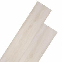vidaXL Grindų lentos Ąžuolo klasikinė balta 5,26 m² 18 vnt. PVC