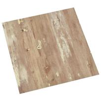 vidaXL Grindų lentos Kremas ir Šviesiai Ruda 5,11 m² 55 vnt. PVC