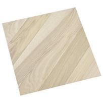 vidaXL Savesiūnančių Grindų Plokštės Bežinis Dryžuotas 30,5 x 30,5 cm