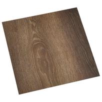 vidaXL Savesiūnančių Grindų Plokštės Ruda ir juoda 30,5 x 30,5 cm