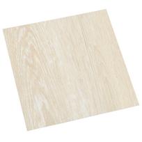 vidaXL Savesiūnančių Grindų Plokštės Balta ir kreminė 30,5 x 30,5 cm
