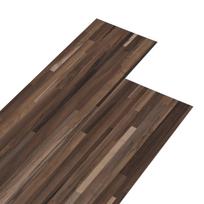 vidaXL Savitepliamos PVC grindų lentos Dryžuota ruda 30,5 x 61 cm