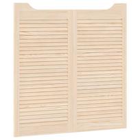 vidaXL Sukamosios durys 2 vnt. 100 x 50 cm Pušies medienos masyvas
