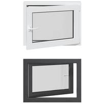 vidaXL Bendras lango vidinis atspalvis baltas RISOR 80 x 50 cm