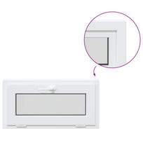 vidaXL Bendras lango vidinis atspalvis baltas RISOR 80 x 45 cm