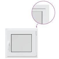 vidaXL Bendras lango vidinis atspalvis baltas RISOR 60 x 55 cm