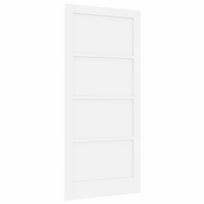 vidaXL Vidaus durys 93 x 202 cm fanera Balta