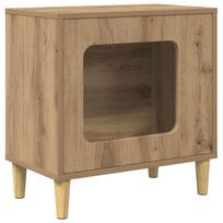 vidaXL Katės namelis Artisano ąžuolo 51 x 30 x 52 cm Apdirbta mediena
