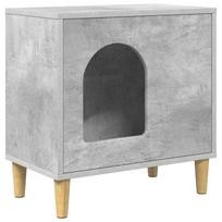 vidaXL Katės namelis Betono pilka 51 x 30 x 52 cm Apdirbta mediena