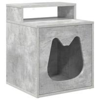 vidaXL Katės namelis Betoninė 42,5 x 40 x 53,5 cm Apdirbta mediena