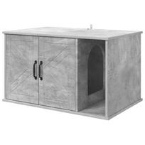 vidaXL Katės namelis Betoninė 85 x 55 x 50,5 cm Apdirbta mediena