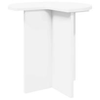 vidaXL Šoninis stalas Balta Ø 39 x 38 cm Apdirbta mediena