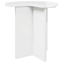 vidaXL Šoninis stalas Itin blizgi balta Ø 39 x 38 cm Apdirbta mediena