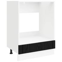 vidaXL Orkaitės spintelė LUCCA Juodojo ąžuolo 60 x 46 x 81,5 cm