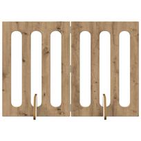 vidaXL Sulankstomas šunų tvora 2 vnt. Artisano ąžuolo Apdirbta mediena