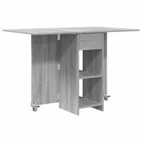 vidaXL Valgomojo stalas 115 x 70 x 75 cm Apdirbta mediena Pilka Sonoma