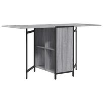 vidaXL Valgomojo stalas 144 x 60 x 75 cm Apdirbta mediena Pilka Sonoma