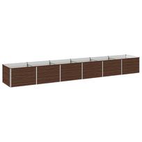vidaXL Pakelta sodo lova Juodasis riešutmedis 480 x 80 x 55 cm