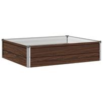 vidaXL Pakelta sodo lova Juodasis riešutmedis 100 x 80 x 24 cm