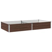 vidaXL Pakelta sodo lova Juodasis riešutmedis 160 x 80 x 24 cm