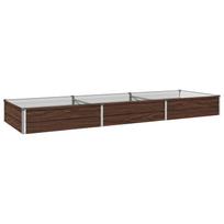 vidaXL Pakelta sodo lova Juodasis riešutmedis 240 x 80 x 24 cm