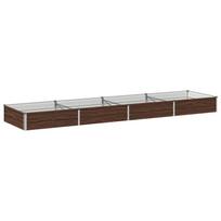 vidaXL Pakelta sodo lova Juodasis riešutmedis 320 x 80 x 24 cm