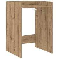 vidaXL Skalbimo mašinos spintelė Artisano ąžuolo 67,5 x 62 x 97 cm