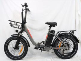 Elektrinio dviračio BLJ DZ-2030 500W variklis, 48V 16AH baterija, aliuminio lydinio rėmas, 20 colių platus padangos, miesto elektrinis dviratis. 500W (peak 1000W)  48V 16AH balta