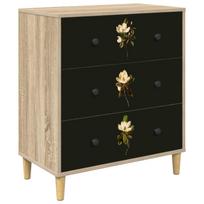 vidaXL Ištraukalas spinta BREMEN Magnolijų raštas 66 x 36,5 x 75 cm