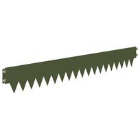 vidaXL Vejo kraštas 10 vnt. 103 x 15 cm Steel Alyvuogių žalia