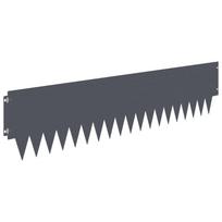 vidaXL Vejo kraštas 10 vnt. 103 x 25 cm Steel Antracito