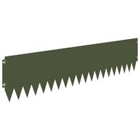vidaXL Vejo kraštas 10 vnt. 103 x 25 cm Steel Alyvuogių žalia