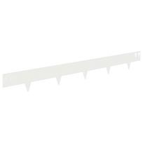 vidaXL Vejo kraštas 20 vnt. 100 x 12 cm Steel Balta