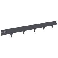 vidaXL Vejo kraštas 50 vnt. 100 x 12 cm Steel Antracito