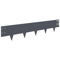 vidaXL Vejo kraštas 50 vnt. 100 x 20 cm Steel Antracito