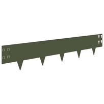 vidaXL Vejo kraštas 20 vnt. 100 x 20 cm Steel Alyvuogių žalia