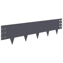 vidaXL Vejo kraštas 20 vnt. 100 x 25 cm Plienas Antracito