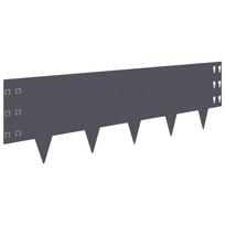 vidaXL Vejo kraštas 20 vnt. 100 x 30 cm Plienas Antracito