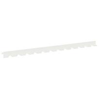 vidaXL Vejo kraštas 20 vnt. 102 x 4 x 4 cm Plienas Balta