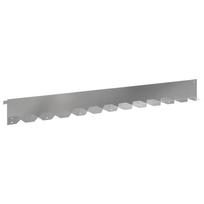 vidaXL Vejo kraštas 30 vnt. 102 x 10 x 4 cm Plienas Sidabrinė