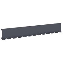 vidaXL Vejo kraštas 30 vnt. 102 x 15 x 4 cm Plienas Antracito