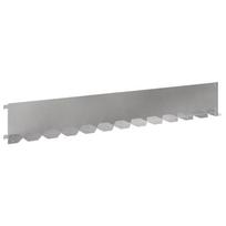 vidaXL Vejo kraštas 30 vnt. 102 x 15 x 4 cm Plienas Sidabrinė
